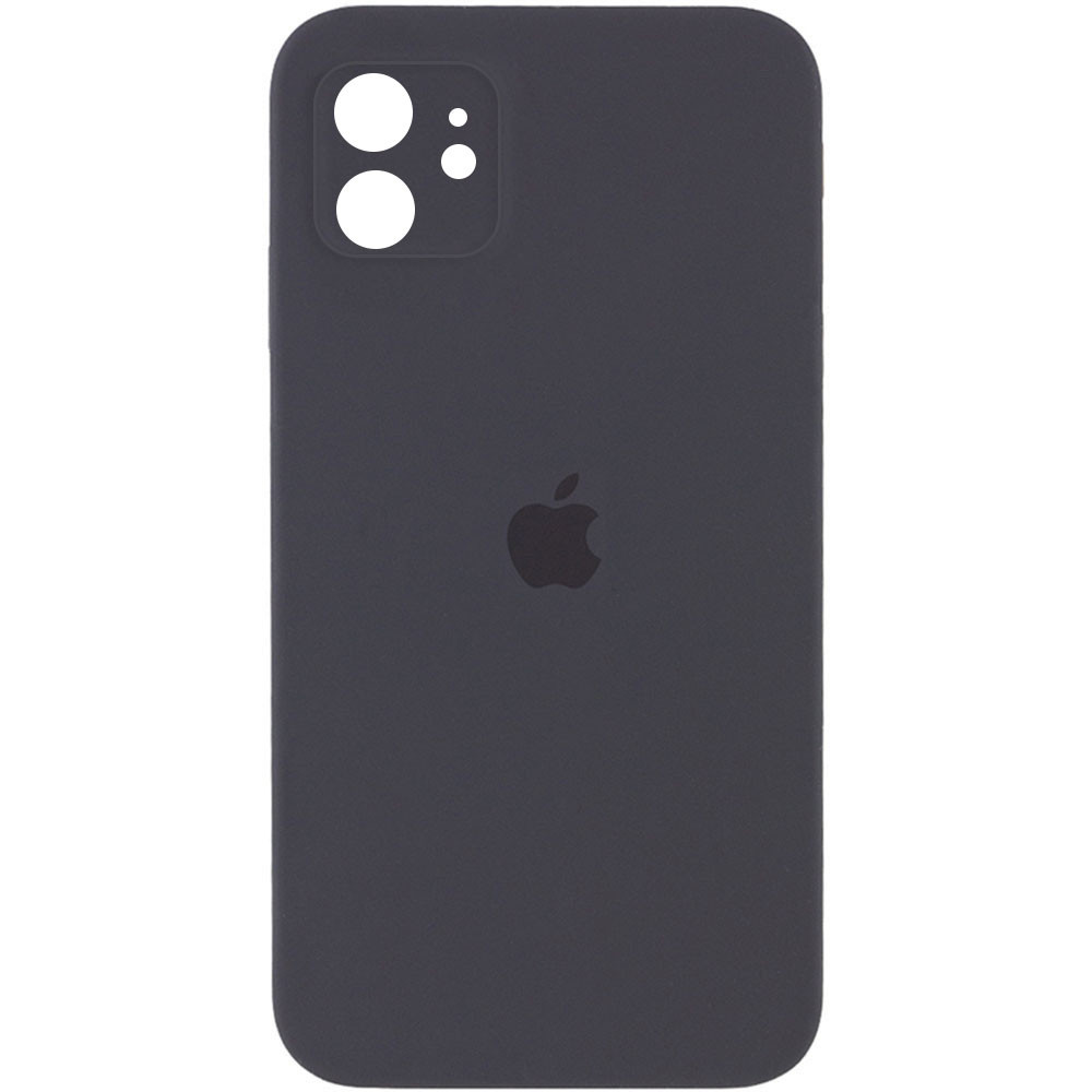 Silicone Case Square Full Camera Protective (AA) для iPhone 11 (Dark Gray)-0